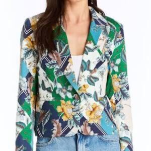 Drew cotton Floral blazer